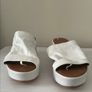 Women's White Slide Sandals